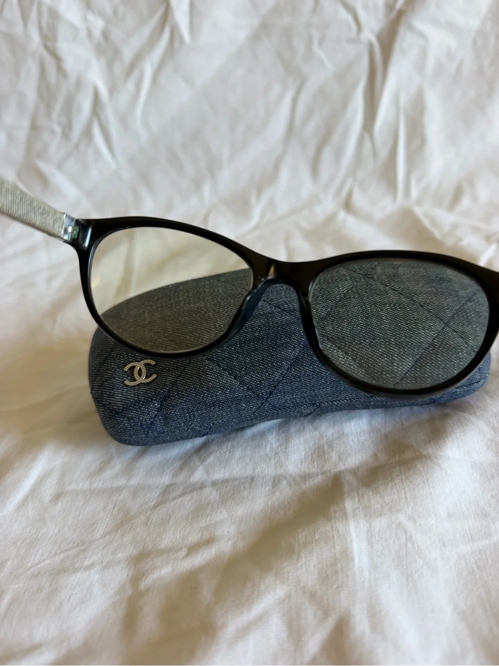 Chanel Eyeglasses frame   Prescription attached with yellowish lens